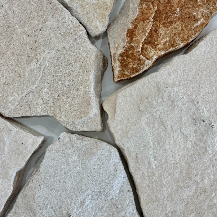 White Mix Sandstone Loose Random by Stone Design & Co